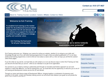 SLA Training Web Design SLA Training Web Design